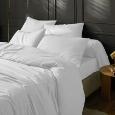 Акція на Простирадло на гумці MirSon Soft Elegance №18-0000 White 160х200 см від Rozetka