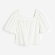 Акція на Блузка жіноча H&M 1180130wer M Біла від Rozetka