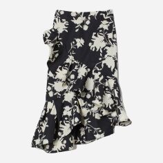 Акція на Спідниця міді літня жіноча H&M Johanna Ortiz 8567481wer 40 Чорна з білим від Rozetka