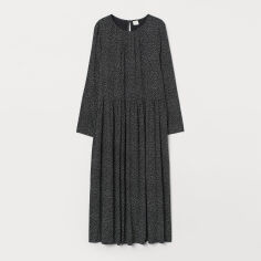 Акція на Сукня міді осіння жіноча H&M 9282772wer L Чорне від Rozetka