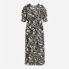 Акція на Сукня міді літня жіноча H&M 10884196wer XS Чорна з білим від Rozetka