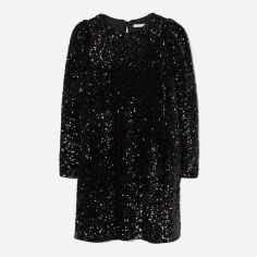 Акція на Сукня коротка осіння жіноча H&M 9275192wer S Чорна від Rozetka