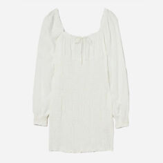 Акція на Сукня коротка літня жіноча H&M 9743463wer 38 Біла від Rozetka