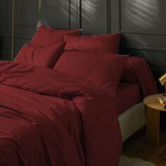 Акція на Простирадло на гумці MirSon Soft Elegance №19-1655 Garnet 100х200 см від Rozetka