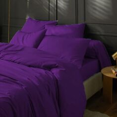 Акція на Простирадло на гумці MirSon Soft Elegance №19-3424 Sunset Purple 160х200 см від Rozetka