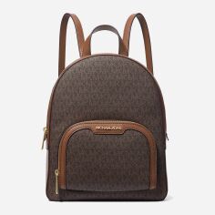Акція на Рюкзак жіночий зі штучної шкіри Michael Kors 528538074 Коричневий від Rozetka