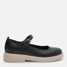Акція на Жіночі туфлі Мері Джейн зі шкіри PARADIZE SHOES T-505 39 24.7 см Чорні від Rozetka