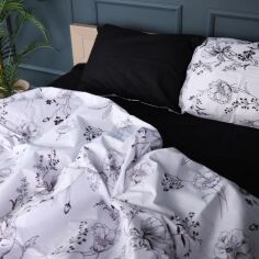 Акція на Підковдра MirSon Двоспальна 17-0727 Shadow Bloom 175х210 см Бязь від Rozetka