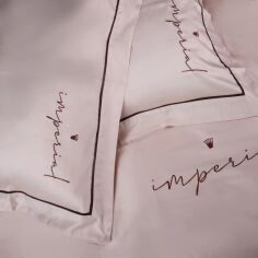 Акція на Комплект постільної білизни Mirson Євро 200х220 см Imperial Tencel №03 Creamy від Rozetka