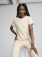 Акція на Футболка жіноча бавовняна Puma Her Tee 68505387 XS Alpine Snow від Rozetka