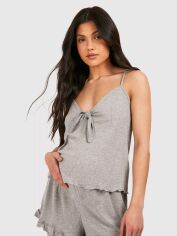 Акція на Піжама (майка + шорти) жіноча Boohoo GZZ94063 40 Сіра від Rozetka