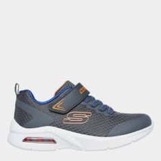 Акція на Підліткові кросівки для хлопчика Skechers Microspec Max 403818L CCBL 35 Сірі від Rozetka