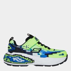 Акція на Підліткові кросівки для хлопчика Skechers Mega-Craft 4K 402160L LMBK 35 Салатові від Rozetka