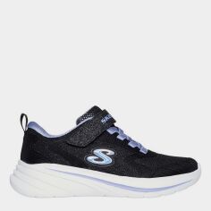 Акція на Дитячі кросівки для дівчинки Skechers Wave 92 303557L BLK 30 Чорні від Rozetka