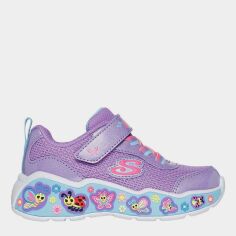 Акція на Дитячі кросівки для дівчинки Skechers Play Scene 303158N PRMT 26 Фіолетові від Rozetka
