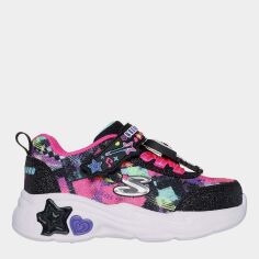 Акція на Дитячі кросівки для дівчинки Skechers Snuggle Sneaks 302214N BKMT 25 Рожевий/Чорний від Rozetka