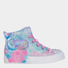 Акція на Дитячі високі кеди для дівчинки Skechers Twinkle Magic 314326L BLMT 30 Блакитні від Rozetka