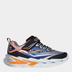 Акція на Дитячі з підсвіткою кросівки для хлопчика Skechers Flex-Glow Ultra 400139L BKSL 27.5 Сірі від Rozetka
