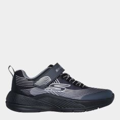 Акція на Підліткові кросівки для хлопчика Skechers Microspec Advance 403926L BKSL 35 Сірі від Rozetka