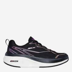 Акція на Жіночі кросівки для бігу Skechers 129001-BKPR 38 Чорні від Rozetka