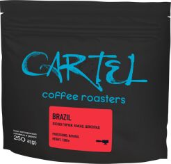 Акція на Кава натуральна смажена Cartel Espresso Brazilia в зернах 250 г від Rozetka