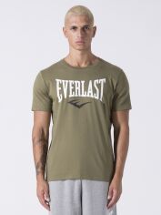 Акція на Футболка бавовняна довга чоловіча Everlast Jersey 37M290J86-9700 S Military Green з принтом від Rozetka