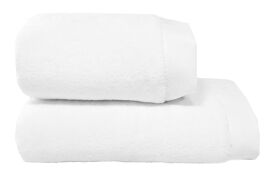 Акція на Полотенце махровое Lubow Microcotton Hobby белый 70х140 см від Podushka