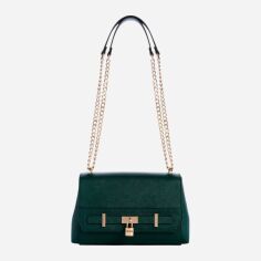 Акція на Сумка крос-боді через плече жіноча середня Guess 612491170 Зелена від Rozetka