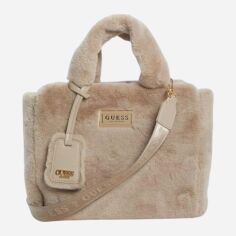 Акція на Сумка крос-боді через плече жіноча середня Guess 267073087 Коричнева від Rozetka