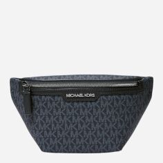 Акція на Сумка на пояс бананка чоловіча зі штучної шкіри Michael Kors 352472426 Синя від Rozetka