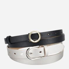Акція на Набір ременів жіночих Calvin Klein 379244114 S (98 см) 2 шт Різні кольори від Rozetka