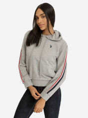 Акція на Худі жіноче U.S. Polo Assn 343331057 XL Сіре від Rozetka