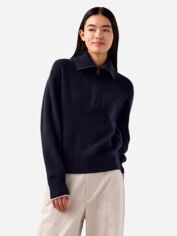 Акція на Джемпер жіночий Uniqlo 272875447 M Синій від Rozetka