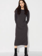 Акція на Сукня міді осіннє жіноче Uniqlo 345925543 M Коричневе від Rozetka