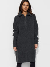 Акція на Сукня в'язана міді зимова тепла жіноча Uniqlo 417048193 M Сіра від Rozetka
