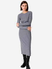 Акція на Сукня міді осіння жіноча Uniqlo 12559409 XL Сіра від Rozetka