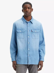 Акція на Сорочка джинсова чоловіча Levi`s 408940845 M Блакитна від Rozetka