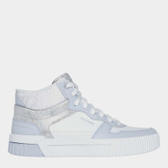 Акція на Жіночі кеди високі Skechers 185105 WLB 36 (6US) 23 см Білі/Блакитні від Rozetka