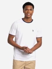 Акція на Футболка бавовняна довга чоловіча U.S. Polo Assn 11D225-2X00A 2XL Біла від Rozetka