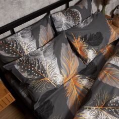 Акція на Набір наволочок Moon&Star Бязь Gold Люкс Mystic Feathers 50х70 2 шт (MS-840001407) від Rozetka