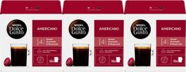 Акція на Набір Кава в капсулах NESCAF? Dolce Gusto Американо мелена у капсулах 16 шт х 3 упаковки від Rozetka