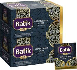 Акція на Упаковка чорного чаю Batik GOLD Бергамотовий Букет 25 конвертів по 2 г х 2 пачки від Rozetka