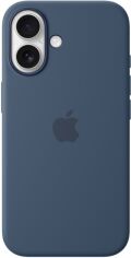 Акція на Панель Apple Silicone MagSafe для Apple iPhone 16 Denim (MYY23ZM/A) від Rozetka