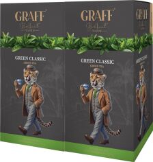 Акція на Упаковка чаю зеленого Graff Green Classic Байховий 20 пакетиків х 1.8 г x 2 пачки від Rozetka
