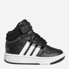 Акція на Дитячі високі кросівки для хлопчика adidas Originals Hoops Mid 3.0 Aс I GW0408 25 Чорні від Rozetka