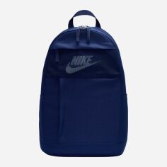 Акція на Рюкзак спортивний тканинний 21 л вміщує формат А4 Nike Nk Elmntl Bkpk - Lbr DD0562-492 Blue Void/Summit White від Rozetka