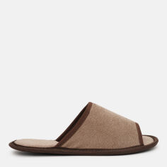 Акція на Жіночі домашні капці з відкритим носком FX shoes 9211 38/39 25.5 см Коричневі від Rozetka