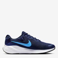 Акція на Чоловічі кросівки для бігу Nike Revolution 7 Wide FB8501-400 46 (12US) 30 см Темно-сині від Rozetka