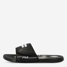 Акція на Чоловічі шльопанці для пляжу Fila Men'S Slippers Massage 2 138654-BW 45 29.3 см Чорний/Білий від Rozetka