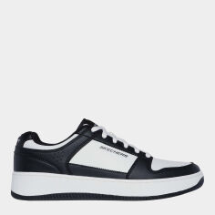 Акція на Чоловічі кеди низькі Skechers 254017 WBK 44 (10.5US) 28.5 см Білі від Rozetka